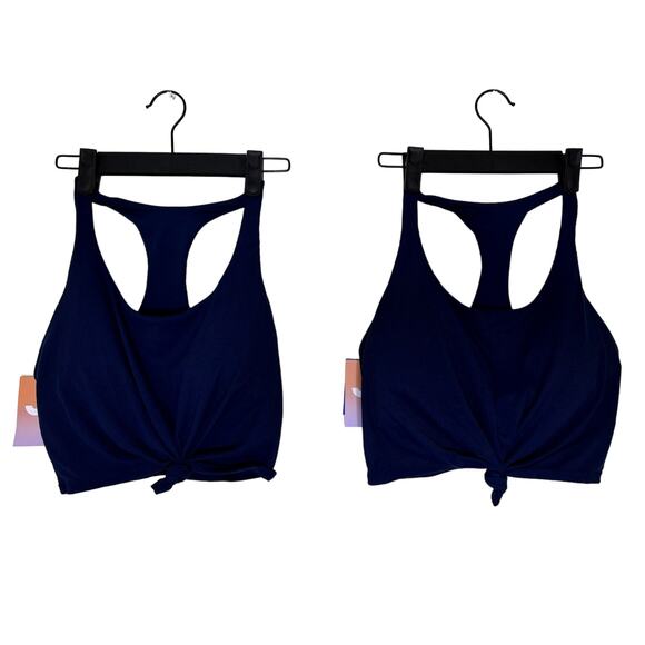 JoyLab Other - *2 Pack * NWT Joy Lab Blue Women's Workout Crop Top with support bra Size M